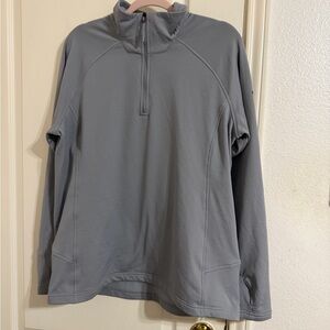 The North Face Light Gray Pullover Quarter Zip